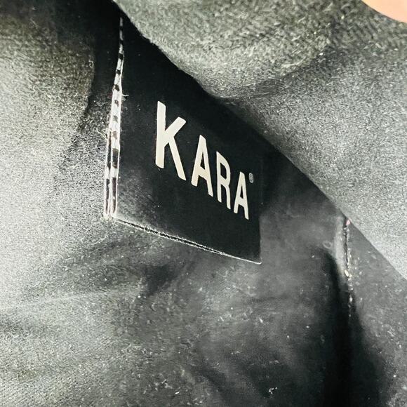 KARA New York cream white pebbled leather Tri Way crossbody bag purse - Picture 11 of 13